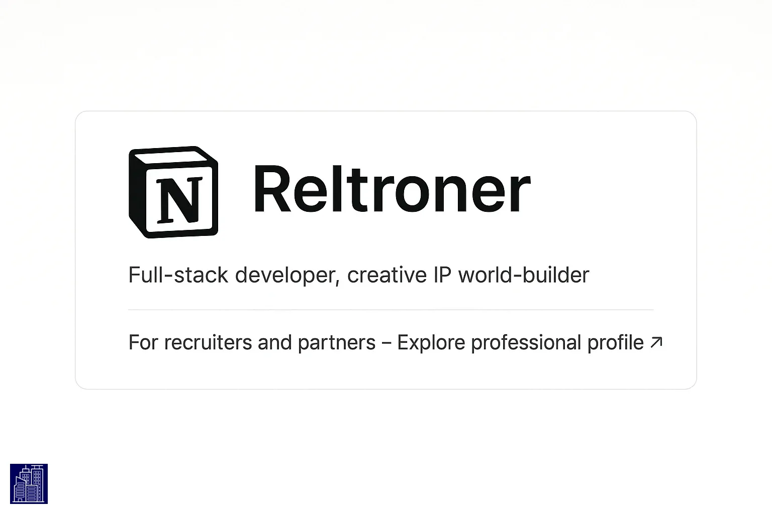 For Recruiters & Collaborators β Notion CV